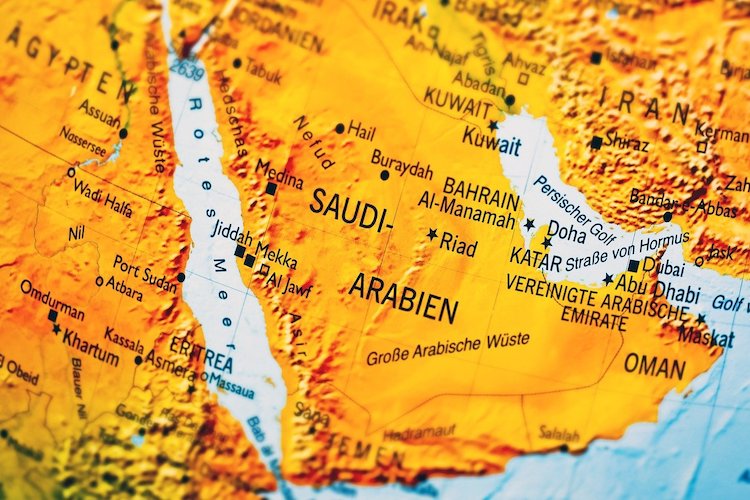 Mapa Arábia Saudita